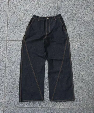 리짓 데님 스위칭 팬츠