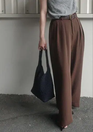 poimeri TUCK WIDE PANTS