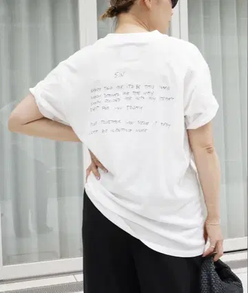 ANINE BING 워커 티 셔츠 LYRICS