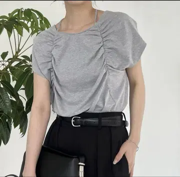 [ CAPRICIEUX LEMAGE ] 개더 프렌치 T셔츠