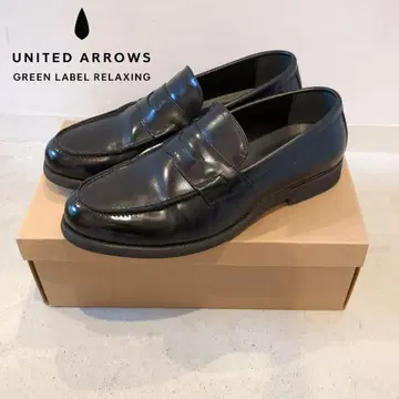 UNITED ARROWS GLR 가죽 로퍼 블랙 26.5 박스 있음