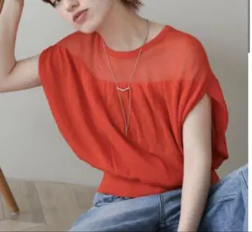The rejoice RN 시어 절개 니트