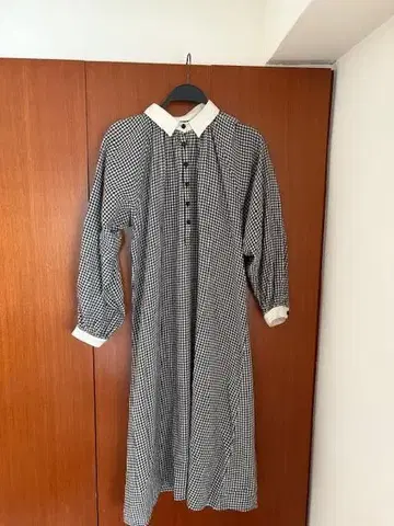 nest Robe 깅엄 체크 셔츠 원피스