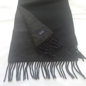 호소카와모리 리버서블 울 머플러 블랙 그레이