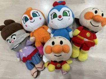 호빵맨 봉제 인형 세트 프리치 비즈