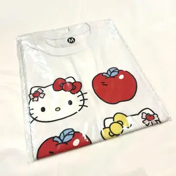 한국 한정판 헬로키티 애플 카페 키티 T셔츠 M size