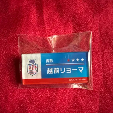 신 테니스의 왕자님 유닛 멤버 네임 배지 에치젠 료마 파란 식초