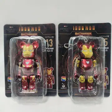 [미개봉] 베어브릭 아이언맨 2체 세트 BE@RBRICK