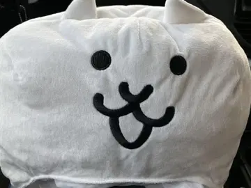냥코 대전쟁 쓸 수 있는 고양이 봉제 인형 고양이 착용 가능한 캡
