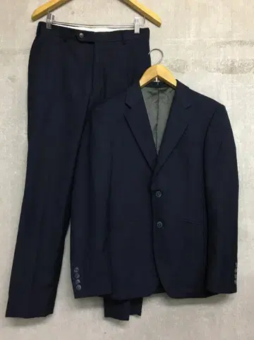 살바토레 베니토 네이비 슬림 셋업 수트