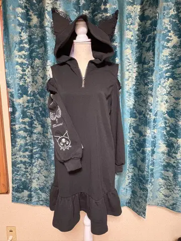 택 포함 새상품 쿠로미 속기모 원피스