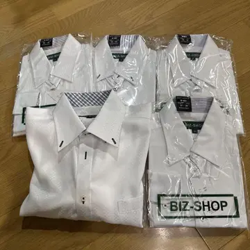 BIZ-SHOP 긴팔 와이셔츠 5매 세트 M