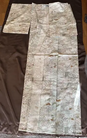 [새상품급] 코몬 기모노 풍경 무늬 일본 의류
