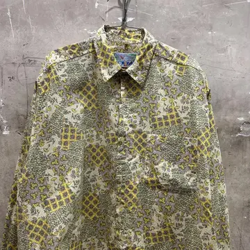 US 구제 의류 SHIRTS COMPANY 셔츠 컴퍼니 패턴 셔츠 꽃무늬