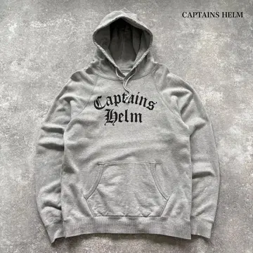 [ CAPTAINS HELM ] 올드 영어 로고 후드 맨투맨