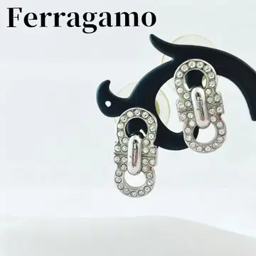 Ferragamo 페라가모 귀걸이 이탈리아제 큐빅 실버계