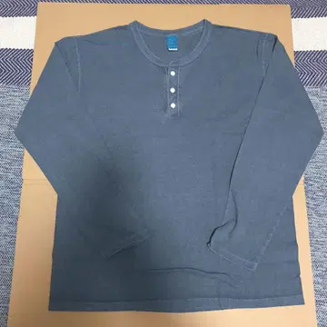 굿온 헨리넥 긴팔 티셔츠 그린