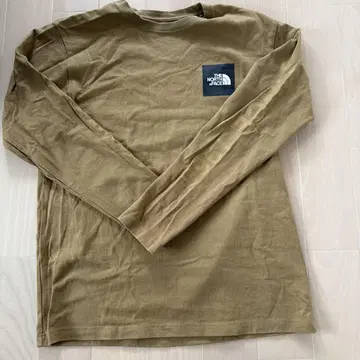 THE NORTH FACE 카키 긴팔 티셔츠