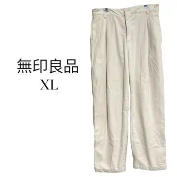 [ 미사용 새상품 ] 무인양품 ( XL ) 베이지 슬랙스