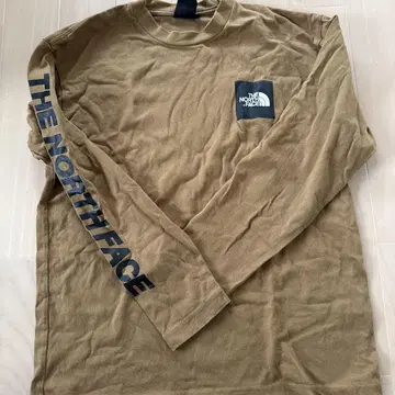 THE NORTH FACE 베이지 긴팔 티셔츠 M