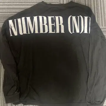넘버나인 NUMBER (N)INE 블랙 긴팔 티셔츠 롱티