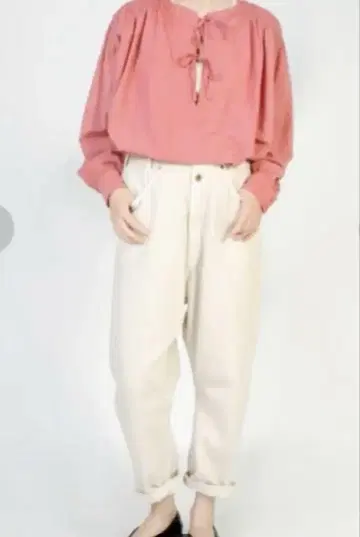 로우 크로치 릴랙스 팬츠