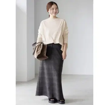 IENA 코튼 스트레치 NEO 와이드 긴팔 풀오버