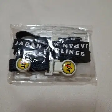 JAPAN AIRLINES 카드 케이스 포함 스트랩 네이비