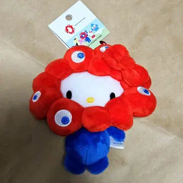 [택 포함 새상품] 만박 산리오  카라비너 봉제 인형 키티
