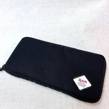Relate wallet 리 라운드 지퍼 장지갑 나일론