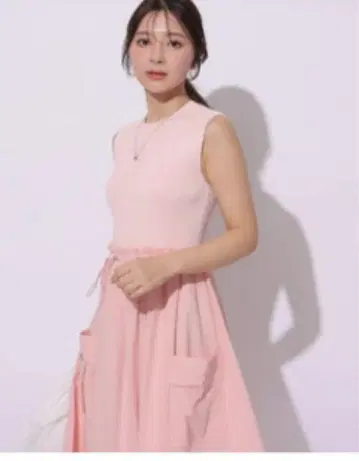 드로스트 도킹 원피스 핑크 S
