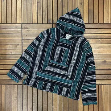 90s BAJA JOE 니트 멕시칸 후드티