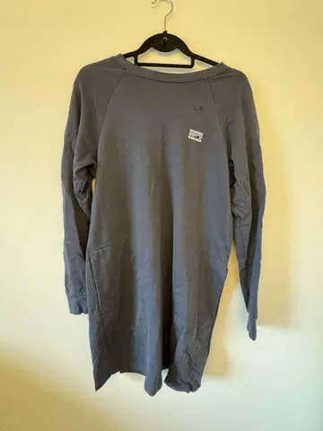 Patagonia 그레이 긴팔 롱 원피스