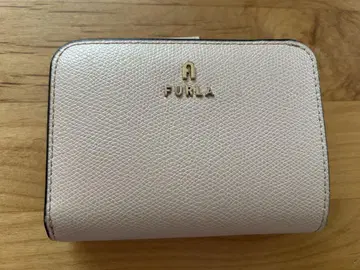 FURLA 핑크 가죽 접이식 지갑