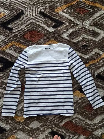 A.P.C 남성용 보더 긴팔 티셔츠 XS