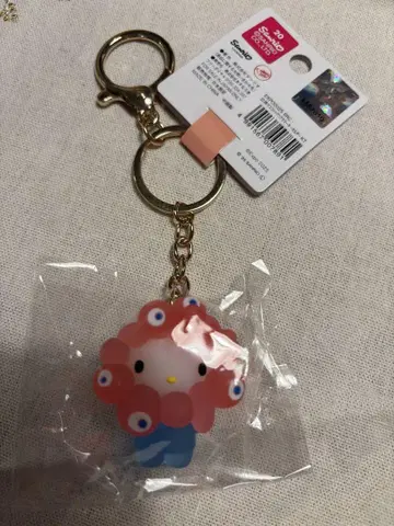 오사카 간사이 박람회 산리오 미야쿠미야쿠 키티 클리어 키링