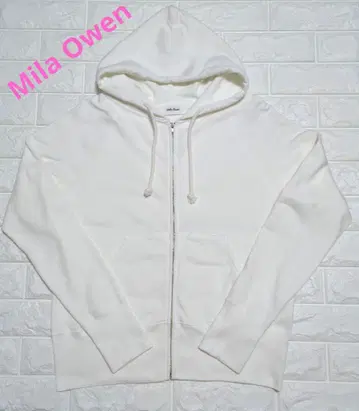 새상품급 미라 오웬 Mila Owen 컴팩트 후드티 화이트 M
