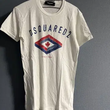 DSQUARED2 로고 T셔츠 화이트 사이즈 S