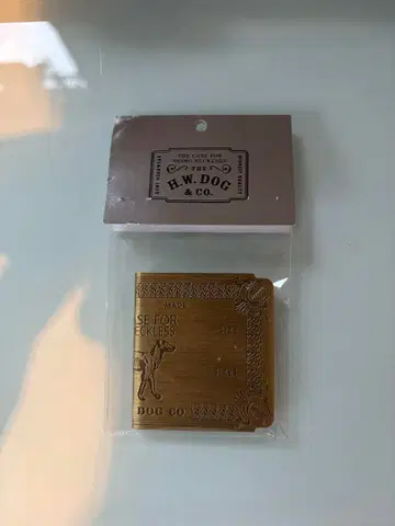 [ 최저가 ] H.W. DOG CO. 머니클립 골드