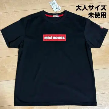 mikiHOUSE 블랙 반팔 티셔츠 ML 상당