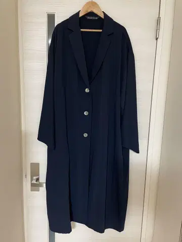 mizuiro ind 네이비 오버 사이즈 코트