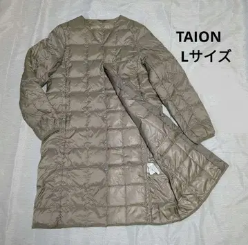 TAION 베이지 롱 다운 자켓 L 사이즈