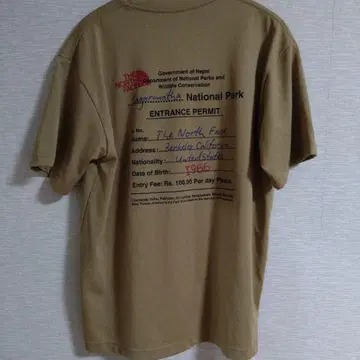 새상품급 THE NORTH FACE 숏 슬리브 엔트런스 퍼미션 T
