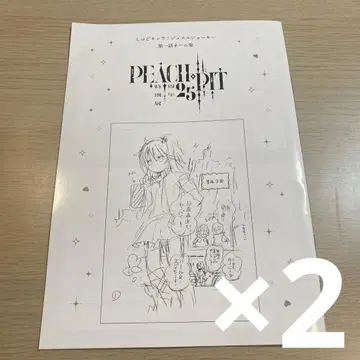 Peach pit 25주년 특별전 슈고 캐릭터 네임집 x 2