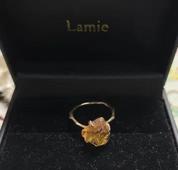 Lamie 라미에 시트린 k10 반지 12호