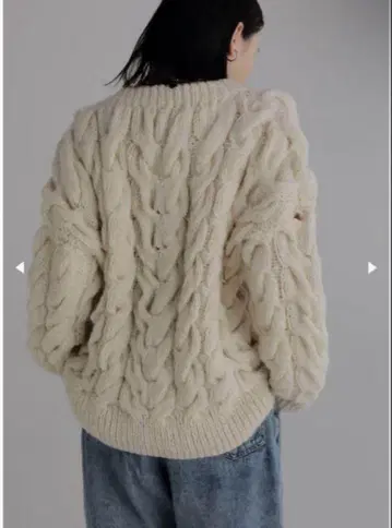 louren 로렌 핸드 니트 두꺼운 원단