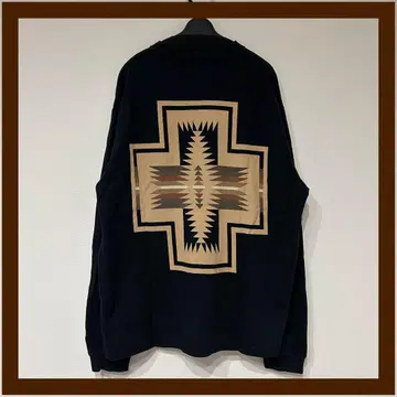 PENDLETON 블랙 롱 슬리브 T셔츠 남성용 M 사이즈