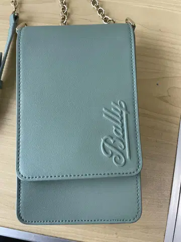 Bally 라이트 블루 스마트폰 숄더백