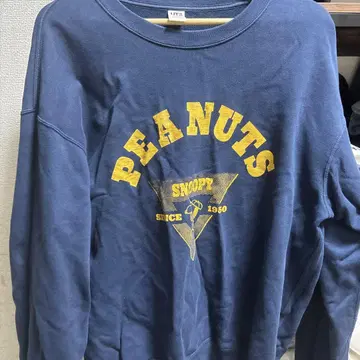 PEANUTS SNOOPY 트레이닝복 네이비