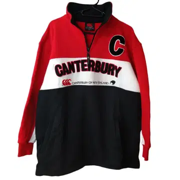 CANTERBURY OF NEW ZELAND 하프 지퍼 맨투맨